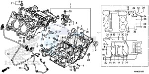 VFR800XF CrossRunner 2ED drawing CRANKCASE