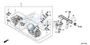 NC700SAC drawing THROTTLE BODY