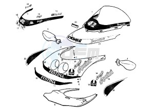 GPR REPLICA - 50 cc drawing COWLING