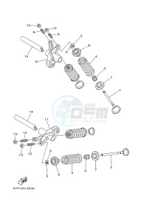 T135 T135FI CRYPTON X (5D67) drawing VALVE