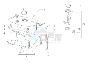 PX 125 2T NOABS E3 (EMEA, APAC) drawing Fuel tank