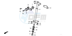 TRX250 RECON drawing STEERING SHAFT