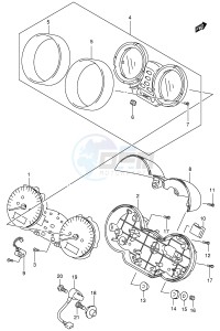 GSF1200 (E2) Bandit drawing SPEEDOMETER (GSF1200SK1)