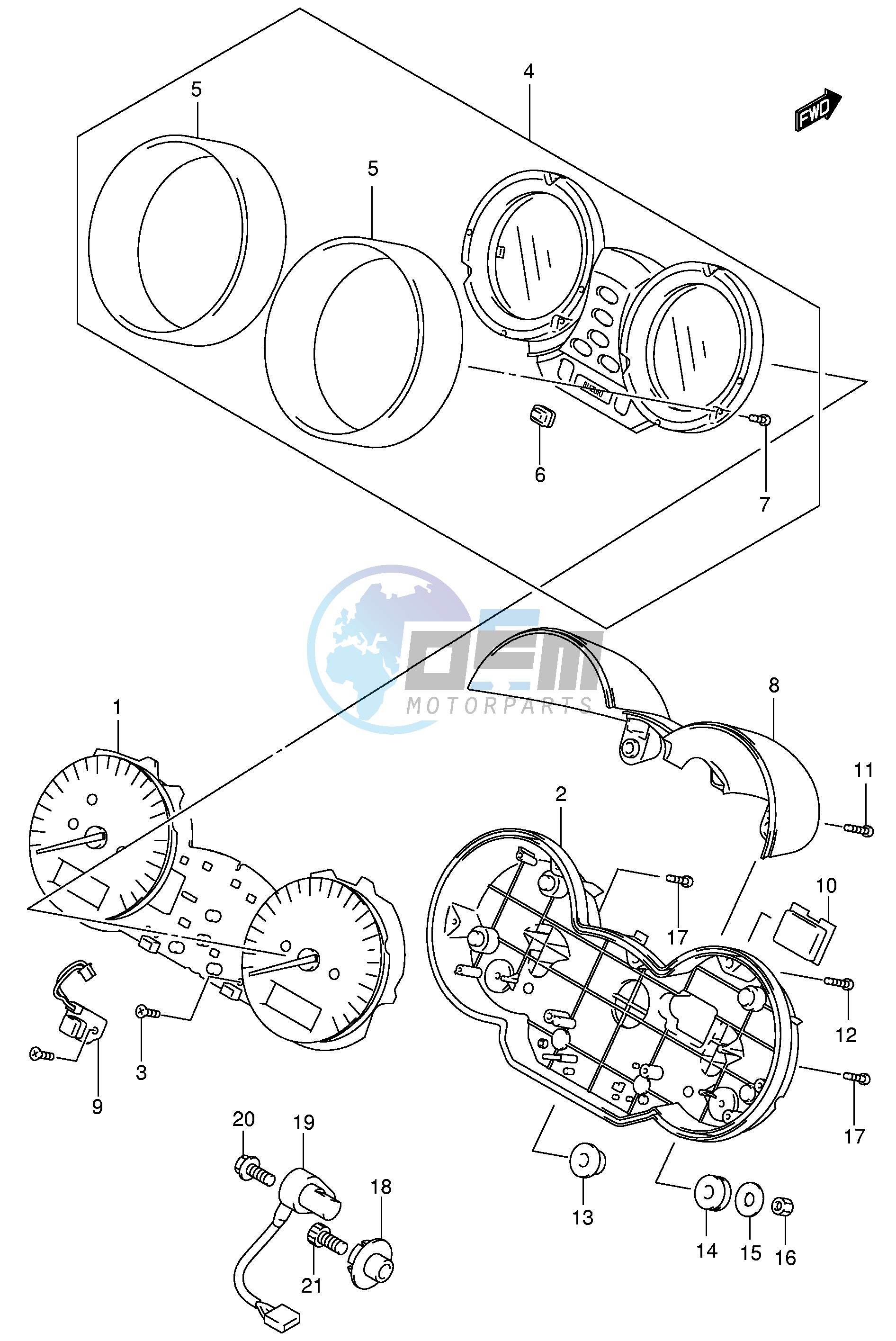 SPEEDOMETER (GSF1200SK1)