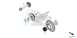 CB650FAH 2ED - (2ED) drawing STARTING DRIVEN GEAR