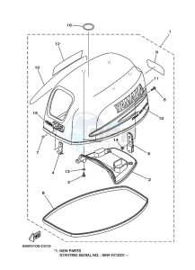 F25AETL drawing FAIRING-UPPER