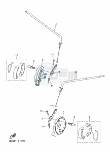 YFM90R (BD3C) drawing FRONT BRAKE