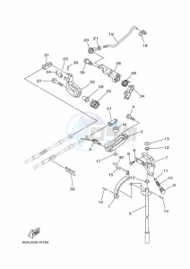 F50DETL drawing THROTTLE-CONTROL