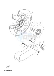 YN50FMU NEO'S 4 (B261 B261) drawing REAR WHEEL