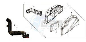 HD 125 EVO drawing AIRFILTER