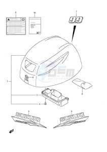 DF 9.9A drawing Engine Cover w/Remote Control