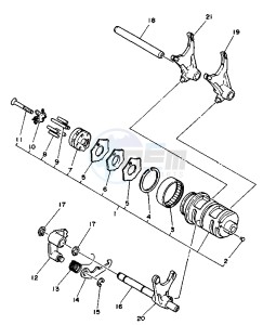 XV VIRAGO 250 drawing SHIFT CAM-FORK