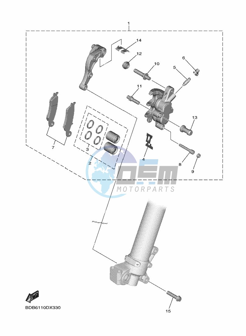 FRONT BRAKE CALIPER