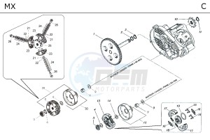 MX F.D. 50 drawing ENGINE TAV_C