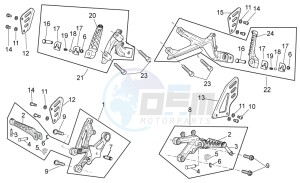 RSV 4 1000 APRC R ABS USA drawing Foot rests