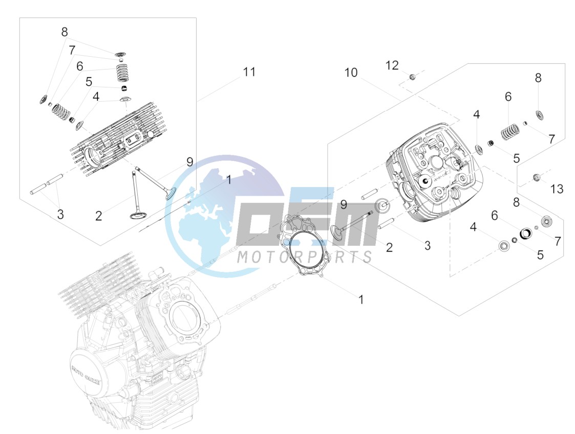 Cylinder head - valves