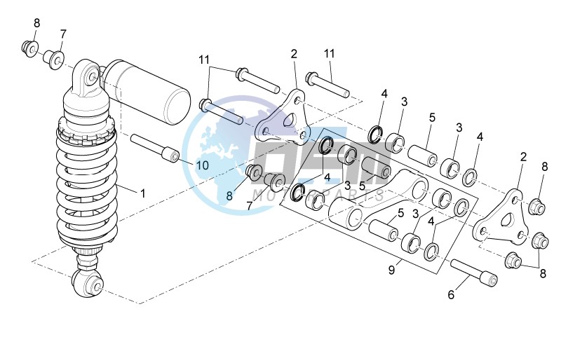 Rear shock absorber