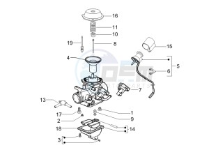 Runner 125 VX 4t SC e3 (UK) UK drawing Carburetors components