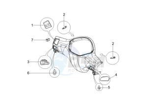 Liberty 200 4t Sport e3 drawing Selectors - Switches - Buttons