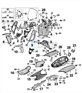 CITYSTAR 125 AC drawing COWLING