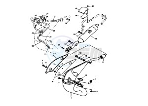 DT RE 125 drawing EXHAUST