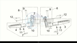 MAXSYM TL 508 (TL50W2-EU) (M2) drawing R - L PILLION STEP / MAXSYM TL 508 (TL50W2-EU) (M2)