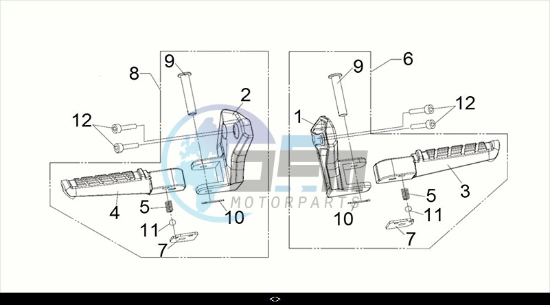 R - L PILLION STEP / MAXSYM TL 508 (TL50W2-EU) (M2)