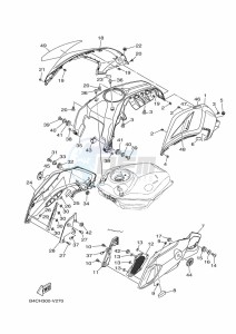 MT-07 ABS MTN690-U (B8M3) drawing FUEL TANK 2