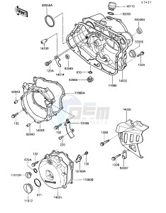 KL 250 D [KLR250] (D7-D9) [KLR250] drawing ENGINE COVER