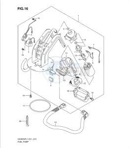 GSXF650 drawing FUEL PUMP