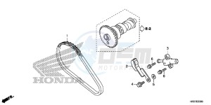 TRX420FA2G TRX420F Europe Direct - (ED) drawing CAM CHAIN/TENSIONER