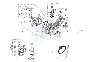 TREKKER - 50 cc drawing CRANKCASE