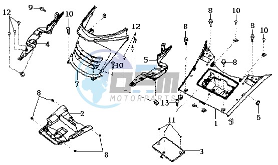 FOOTREST / FRAME COWLING