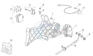 Sport City Street 300 4t 4v e3 drawing Rear caliper