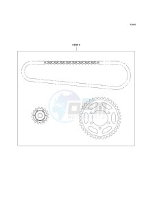 ZX 900 C [NINJA ZX-9R] (C1-C2) [NINJA ZX-9R] drawing CHAIN KIT