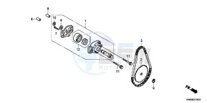 TRX250XD TRX250X Australia - (U) drawing OIL PUMP