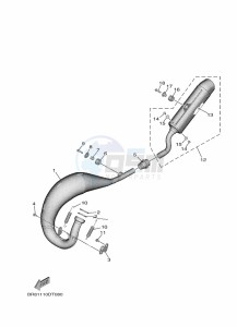 YZ65 (BR8M) drawing EXHAUST