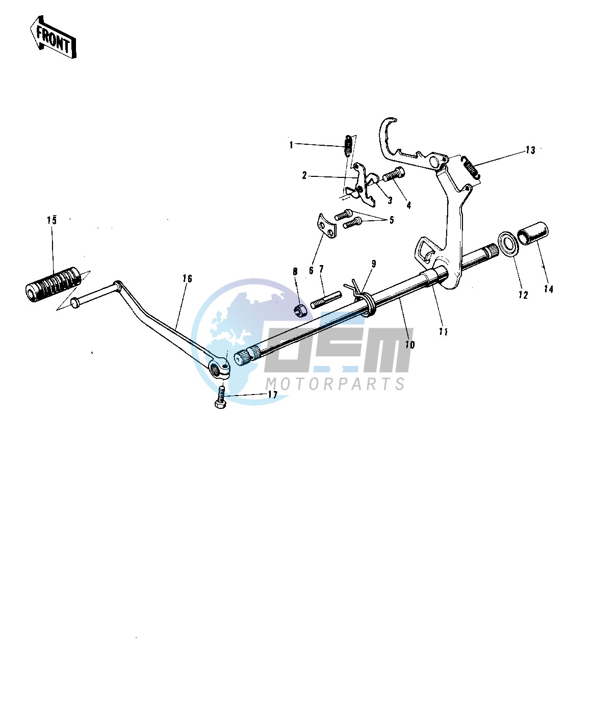 GEAR CHANGE MECHANISM -- 72-73 F9_F9-A 350- -