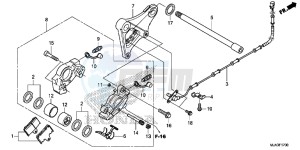 VT750C2SD UK - (E) drawing REAR BRAKE CALIPER