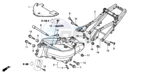 CBR900RR FIRE BLADE drawing FRAME BODY (CBR900RR2,3)