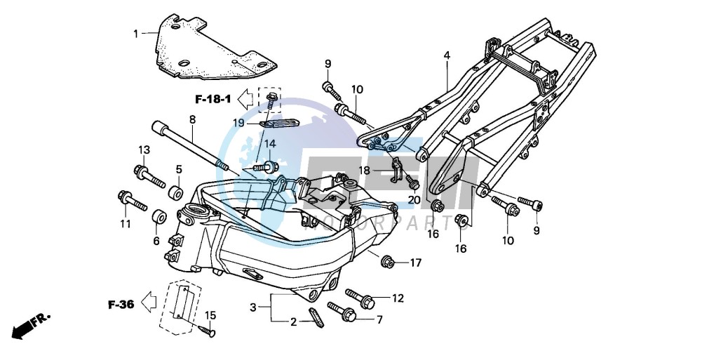 FRAME BODY (CBR900RR2,3)