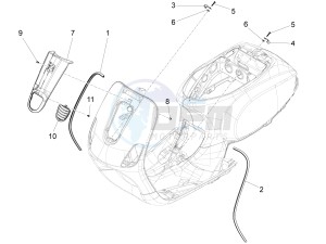 LT 150 4T 3V IE NOABS E3 (APAC) drawing Front shield