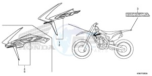 CRF250RE CRF250R Europe Direct - (ED) drawing MARK