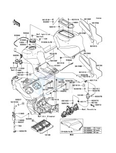 NINJA ZX-12R ZX1200-B4H FR GB GE XX (EU ME A(FRICA) drawing Fuel Tank