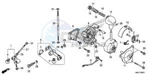 TRX500FAE TRX500FA Europe Direct - (ED) drawing SELECT LEVER