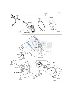 VULCAN 900 CUSTOM VN900CGF GB XX (EU ME A(FRICA) drawing Taillight(s)