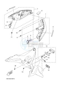 YPR125RA XMAX 125 ABS EVOLIS 125 ABS (2DM4) drawing TAILLIGHT