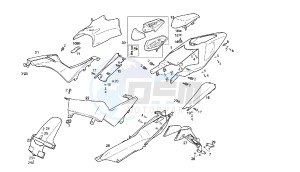 GPR REPLICA MALOSSI - 50 CC VTHGR1D1A 2T MALOSSI drawing REAR BODY