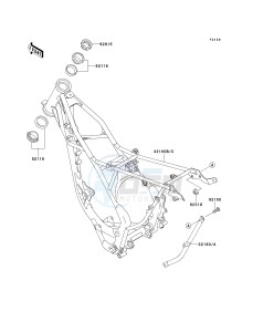 KX 85 A [KX85 MONSTER ENERGY] (A6F - A9FA) A7F drawing FRAME