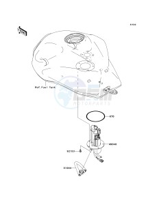 ZR 750 K [Z750S] (K1) K1 drawing FUEL PUMP